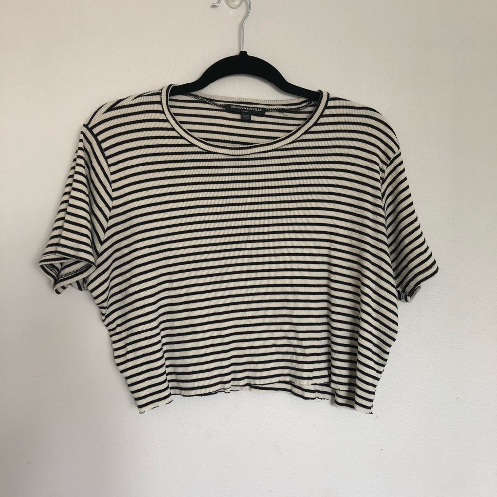 Brandy Melville Stripe Crop Top